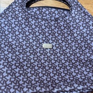 DKNY Dark Brown Monogram Shoulder Bag